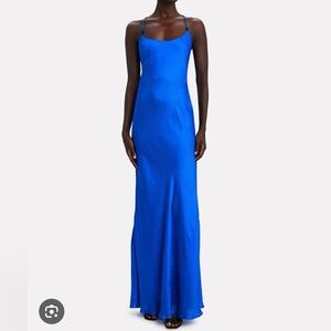 Galvan Castello sleeveless silk maxi dress